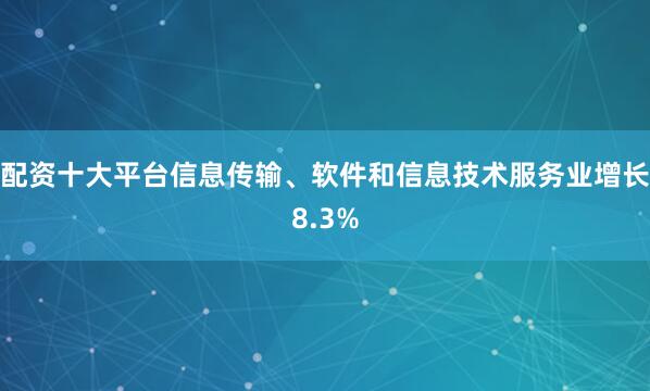 配资十大平台信息传输、软件和信息技术服务业增长8.3%