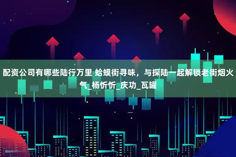 配资公司有哪些陆行万里 蛤蟆街寻味，与探陆一起解锁老街烟火气_杨忻忻_庆功_瓦罐