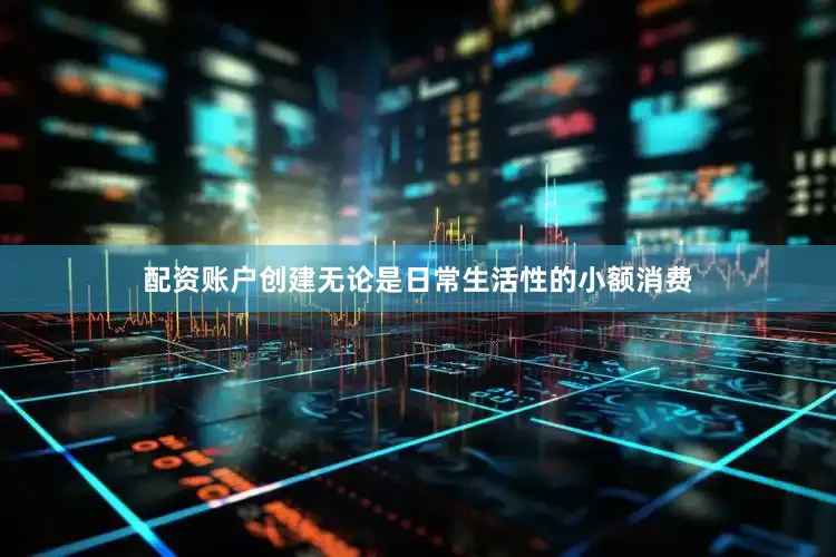 配资账户创建无论是日常生活性的小额消费